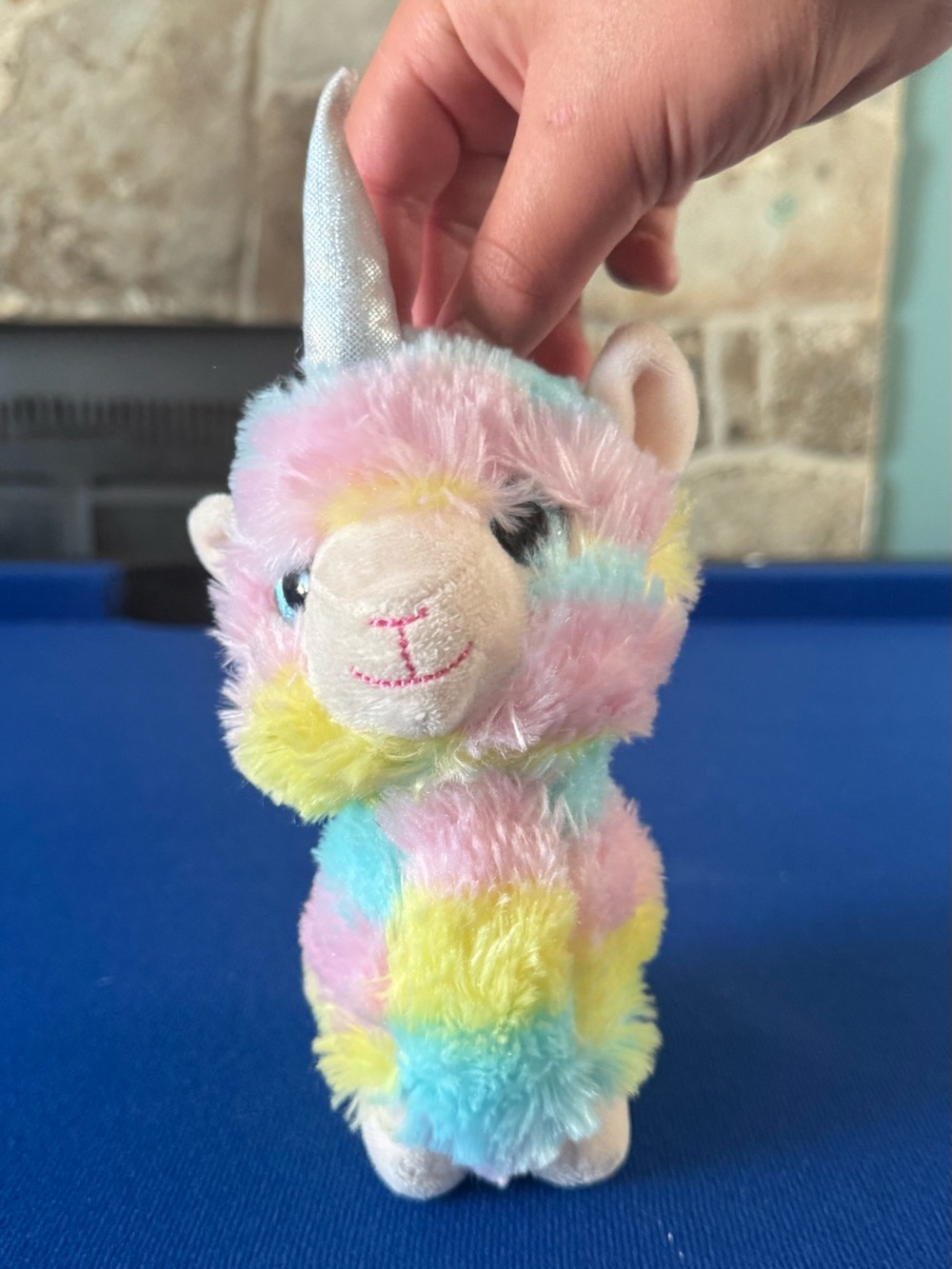 Plush Pastel Llama Unicorn Toy - Multicolor Plush for Small Pets